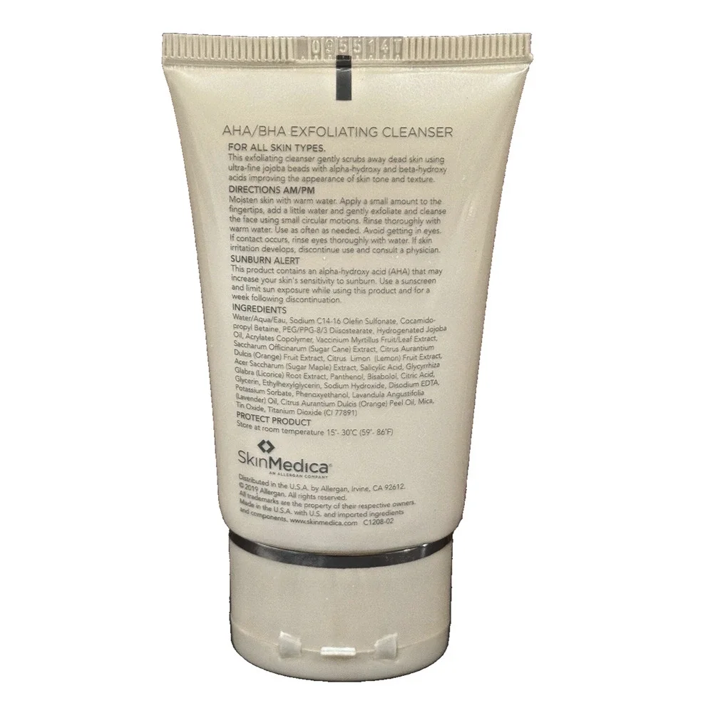 3-PACK Skinmedica Brightening AHA/BHA Exfoliating Cleanser 1 floz Each